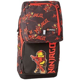 LEGOÂ® Ninjago Skoletaske m. Gymnastiktaske - Optimo - Sort/Rød