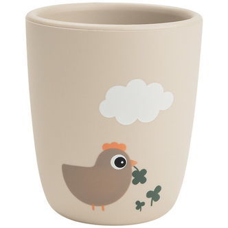 Done by Deer Mini Kop - 160 ml. - Silikone - Tiny Farm - Sand