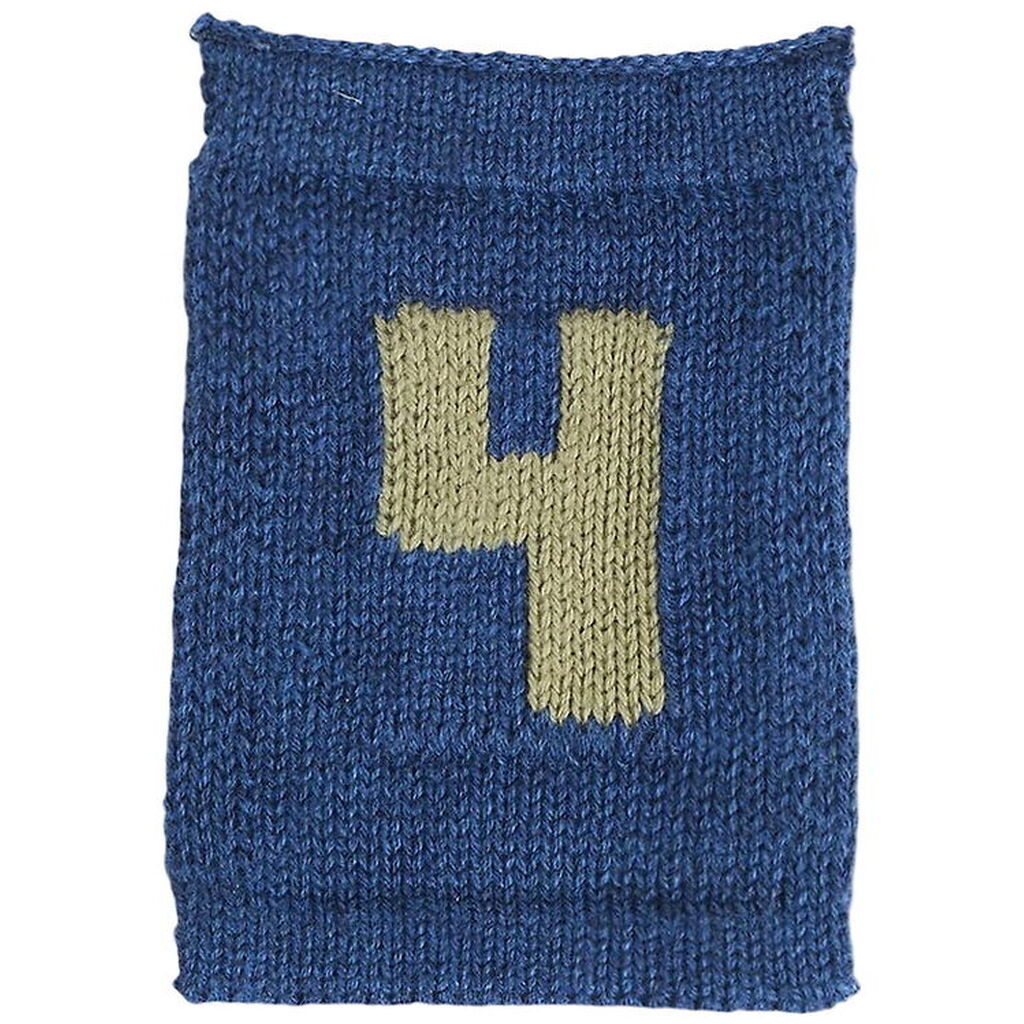 Smallstuff Strikket Flag - 4 - Blå Tal
