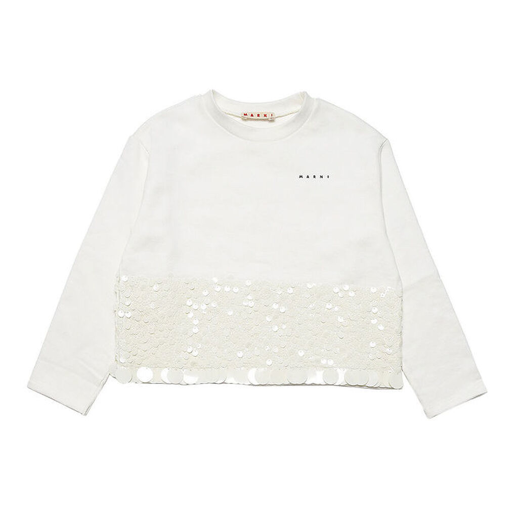 Marni Sweatshirt - Off White m. Pailletter