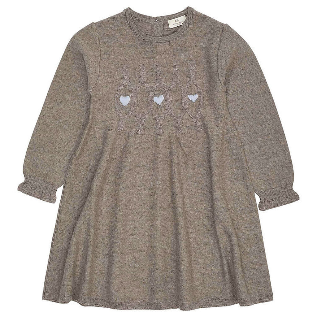 Copenhagen Colors Kjole - Strik - Uld - Neutral Mel.