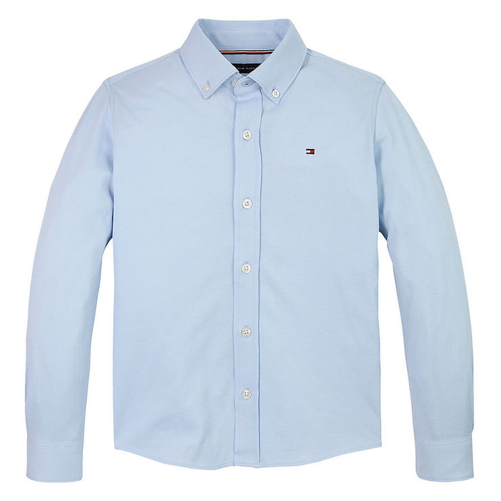 Tommy Hilfiger Skjorte - Piqué - Breezy Blue