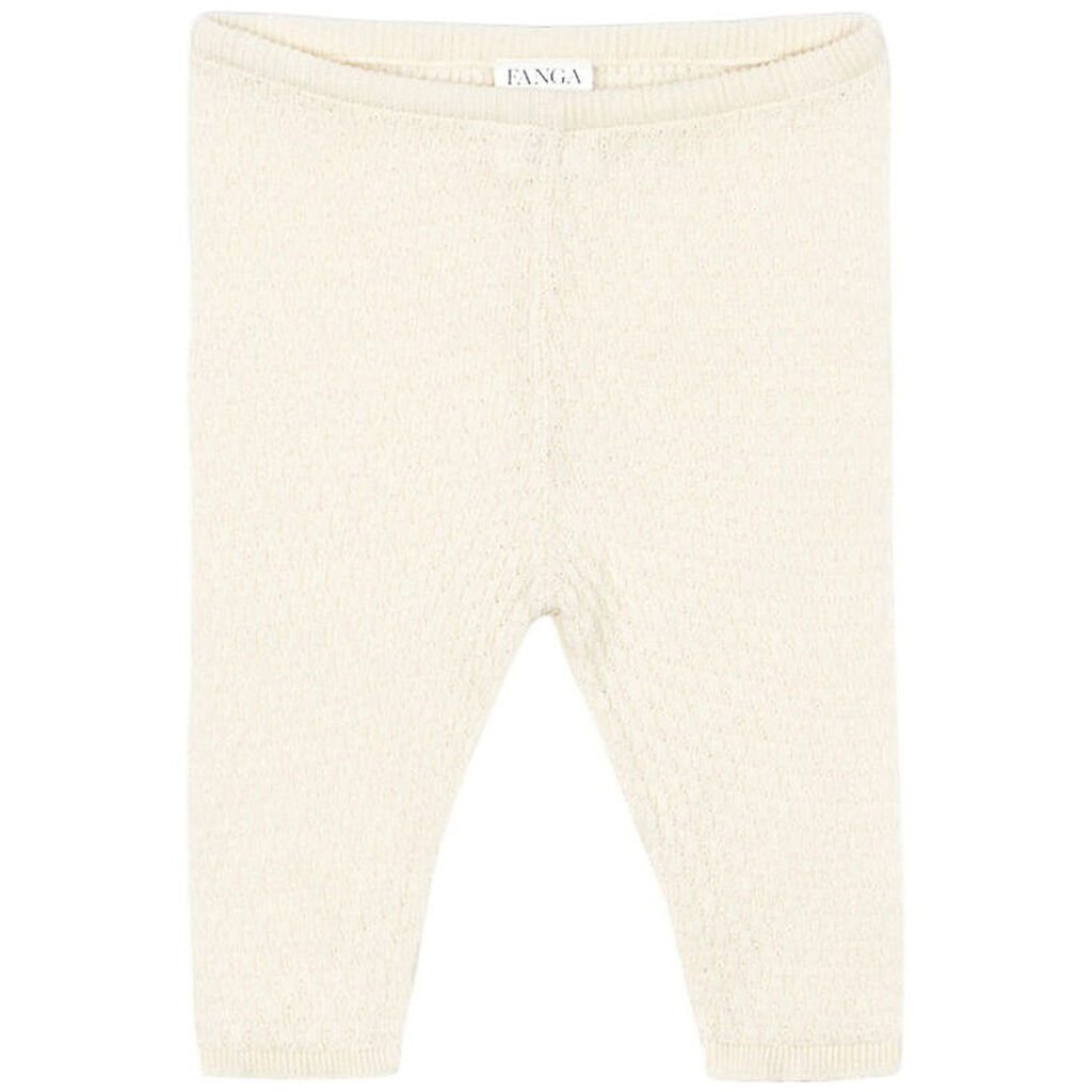 Fanga Fontana Bukser - Strik - Venti Pointelle - Antique White