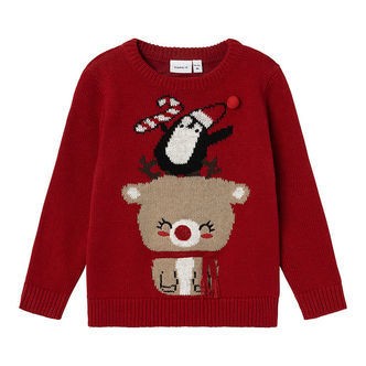Name It Bluse - Strik - NmfRiJulle - Jester Red