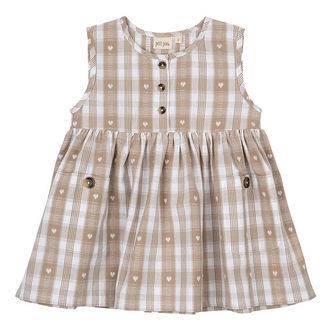 Petit Piao Kjole - Off White Heart