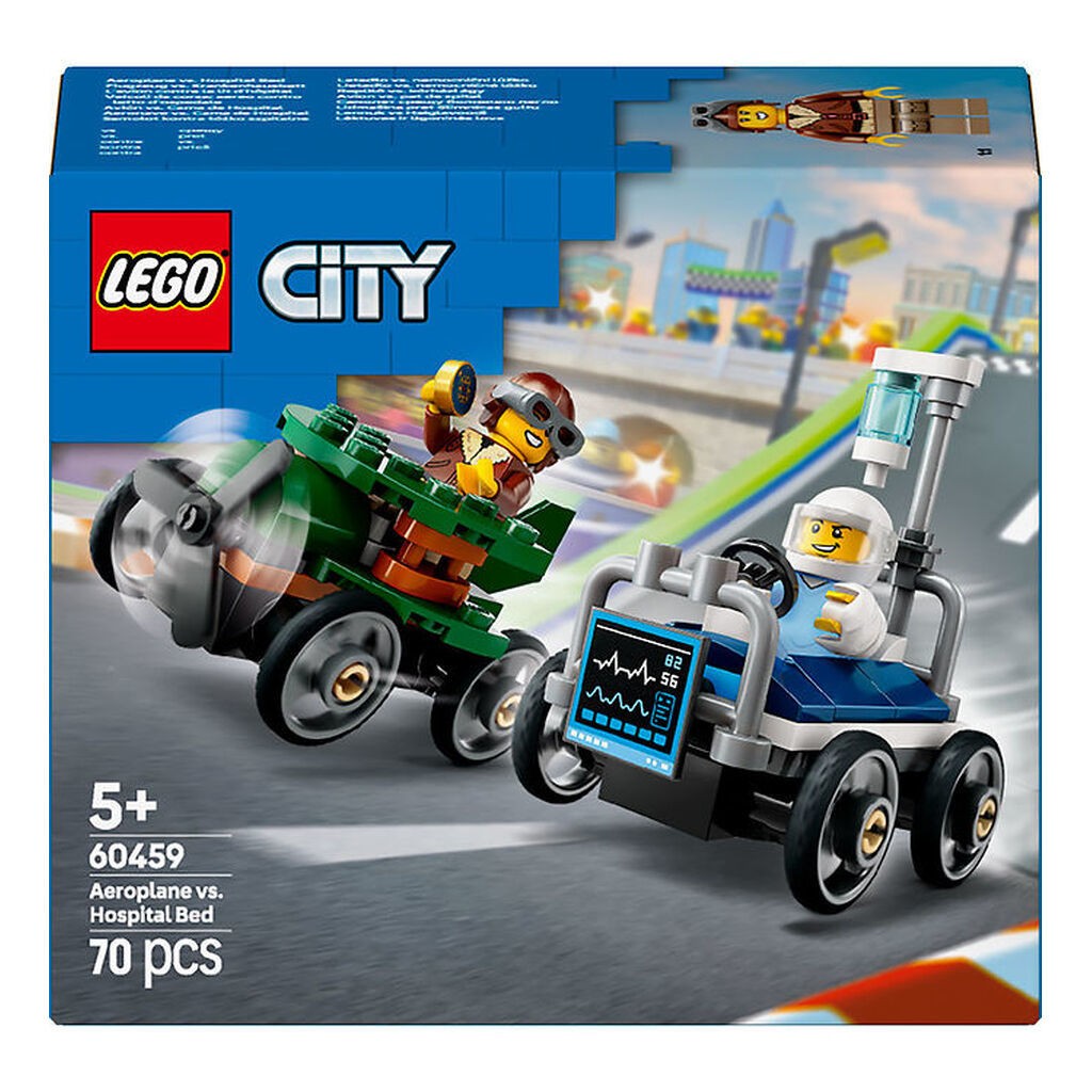 LEGOÂ® City - Racerbilpakke: Fly mod Hospitals... 60459 - 70 Dele