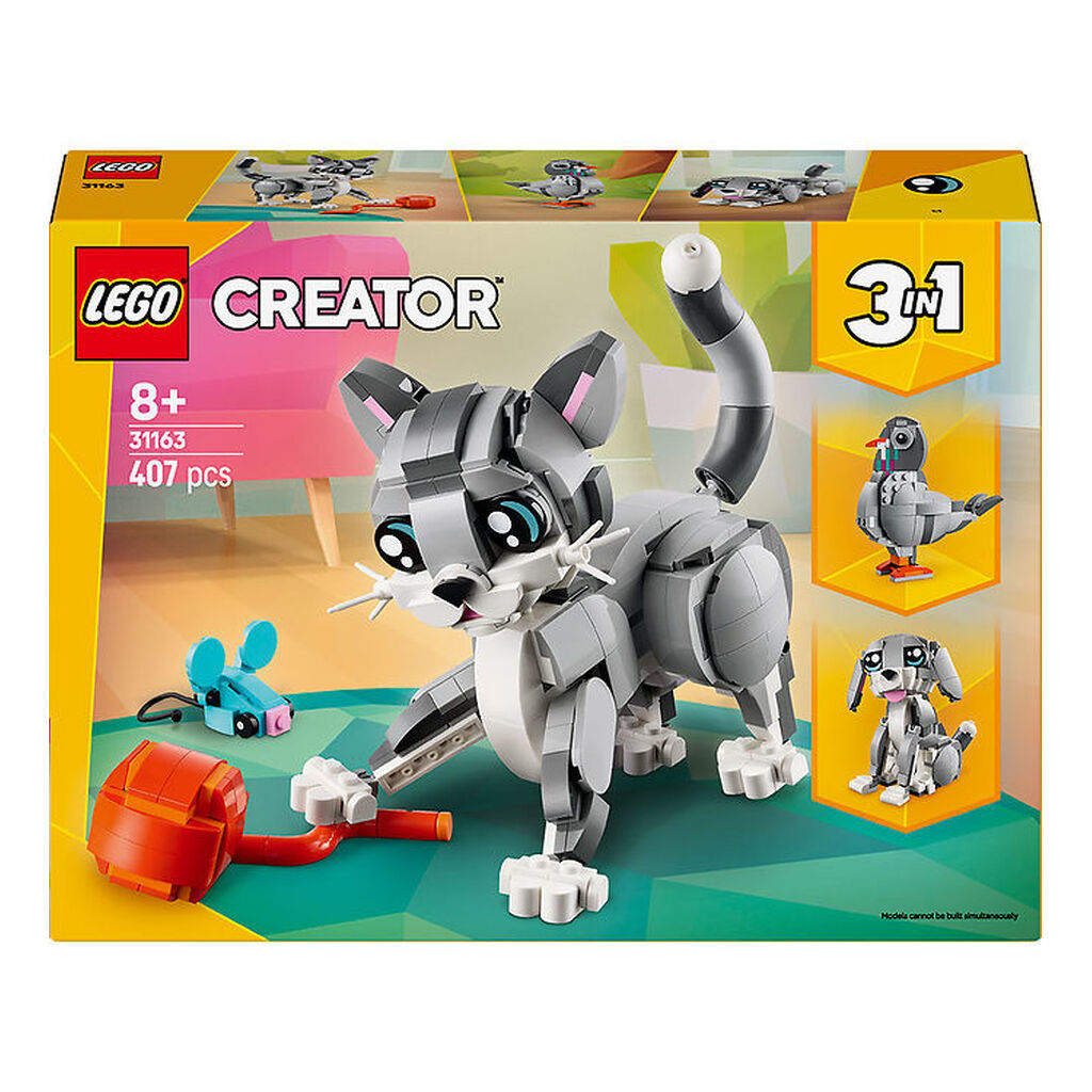 LEGOÂ® Creator - Legesyg Kat 31163 - 3-i-1 - 407 Dele