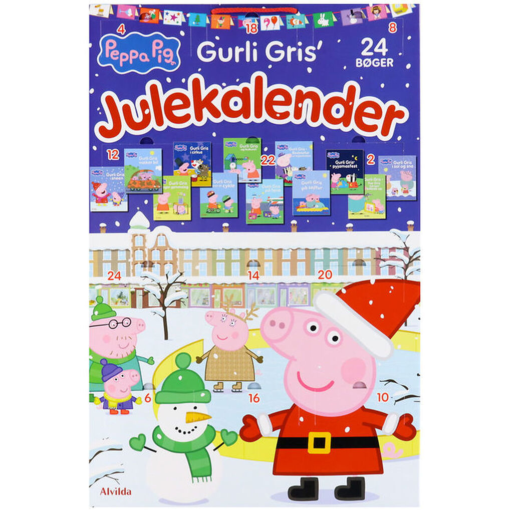 Alvilda Julekalender - Gurli Gris - 24 Bøger