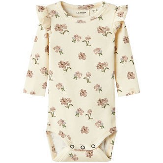 Lil' Atelier Body l/æ - Rib - NbfGavo - Turtledove/PEONY