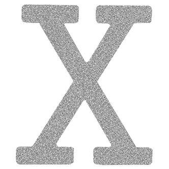 That's Mine Bogstav - X - Sølv Glimmer