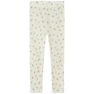 Name It Leggings - Uld - Noos - NmfWang - Snow White/Small flowe