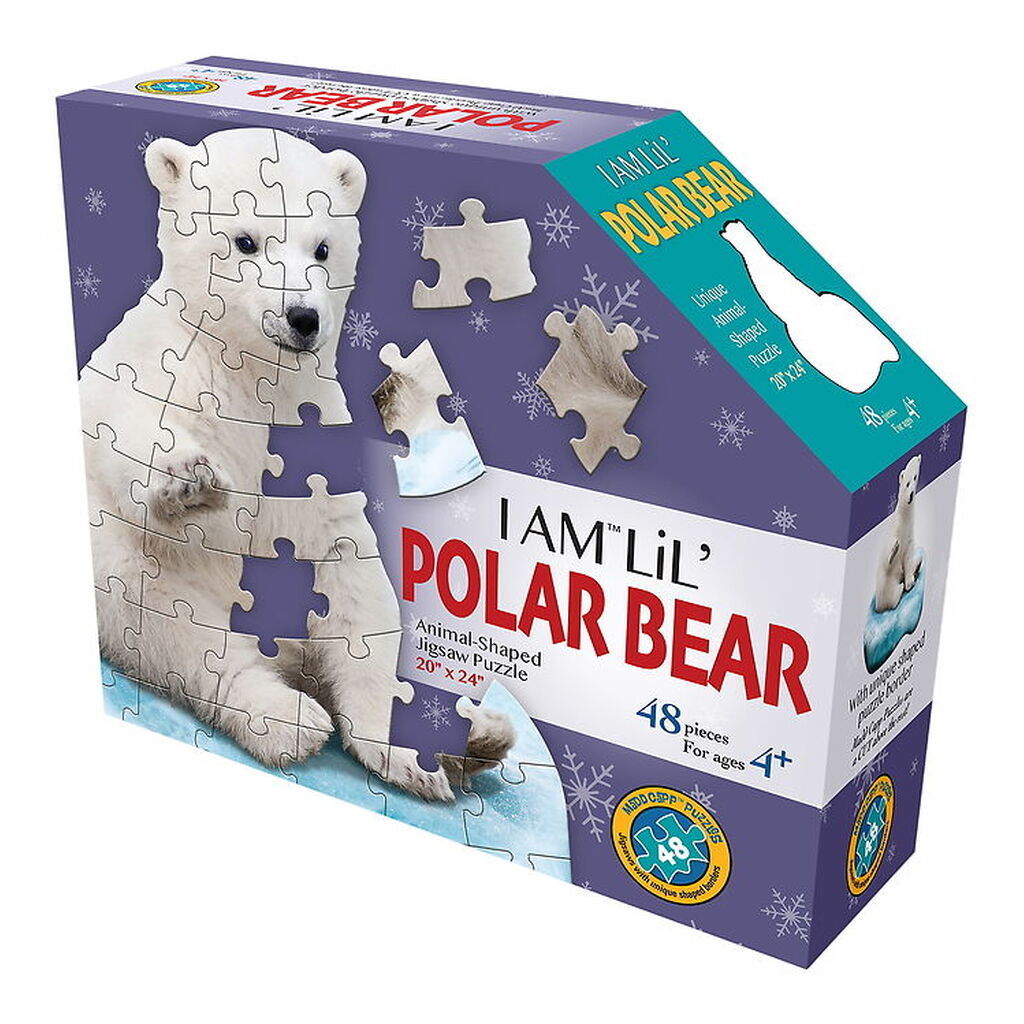 Madd Capp Puzzles Puslespil - I Am LiL' Polar Bear - 48 Brikker