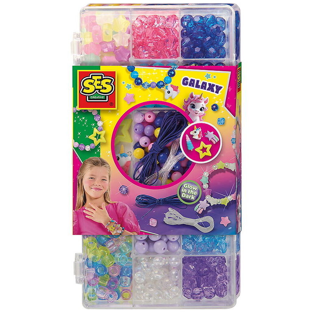 SES Creative Smykkesæt - Galaxy Perler