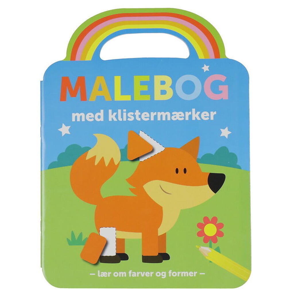 Forlaget Bolden Malebog m. Klistermærker - Ræv