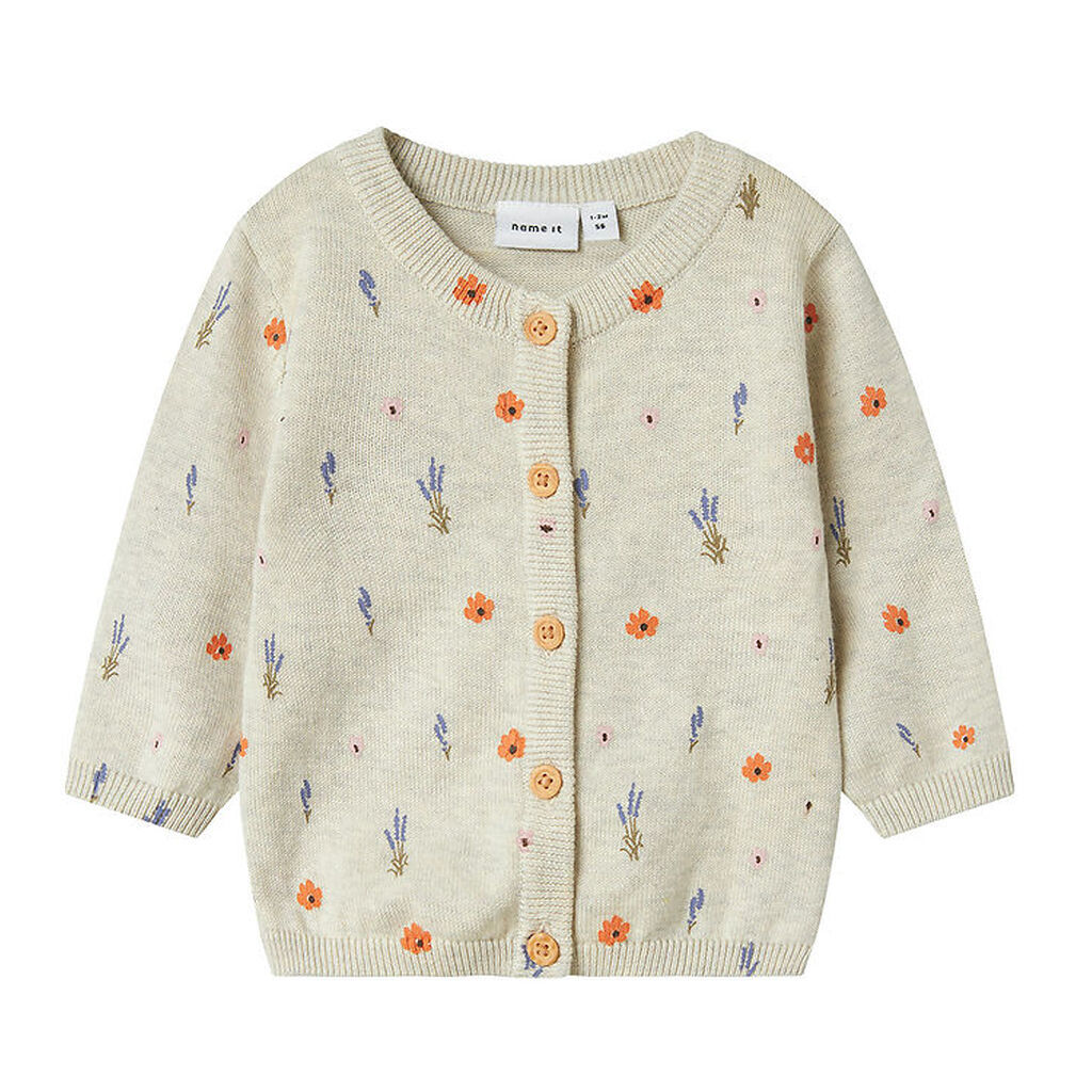 Name It Cardigan - Strik - NbfOhio - Peyote Melange