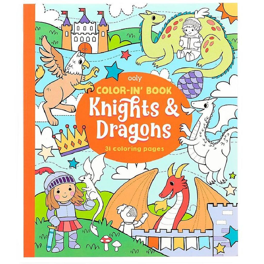 Ooly Malebog - 31 Sider - Knights and Dragons