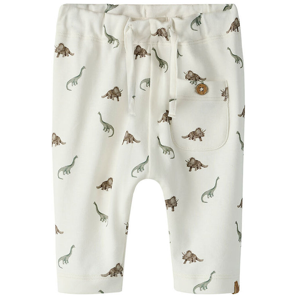 Lil' Atelier Bukser - NbmGayo - Coconut Milk/Dino