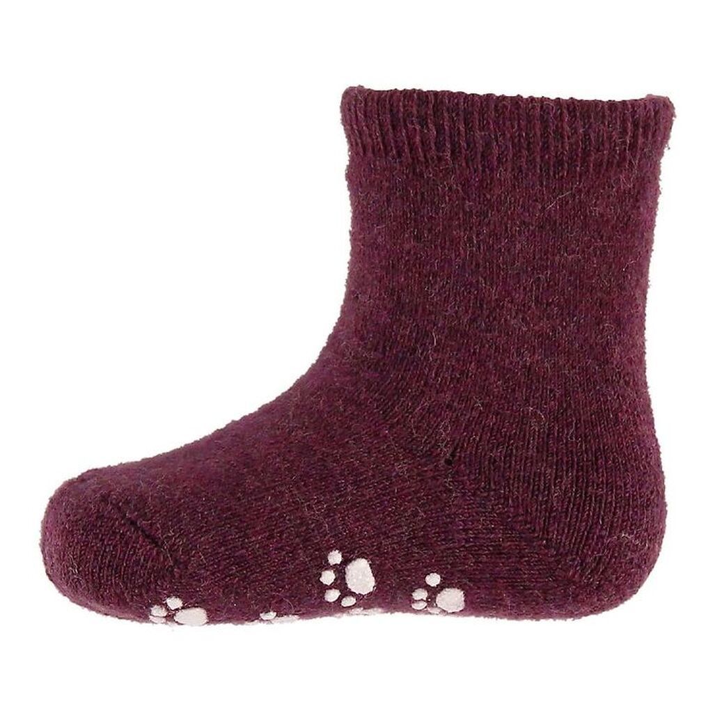 Joha Strømper - Uld - Lilla m. Anti-slip