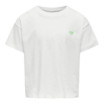 Kids Only T-Shirt - Noos - KogMaiken - Cloud Dancer/Heart