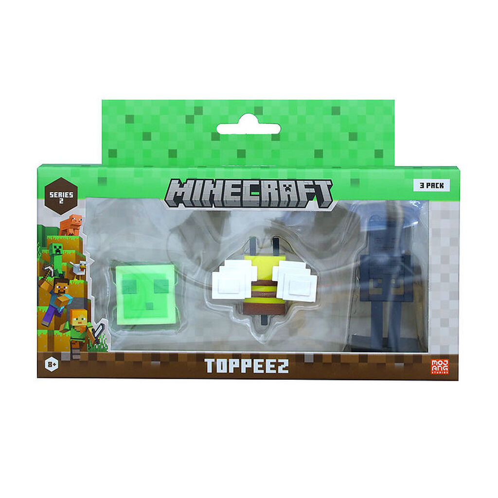 Minecraft Figurer - 3D - 6 cm - 3-pak - Assorteret