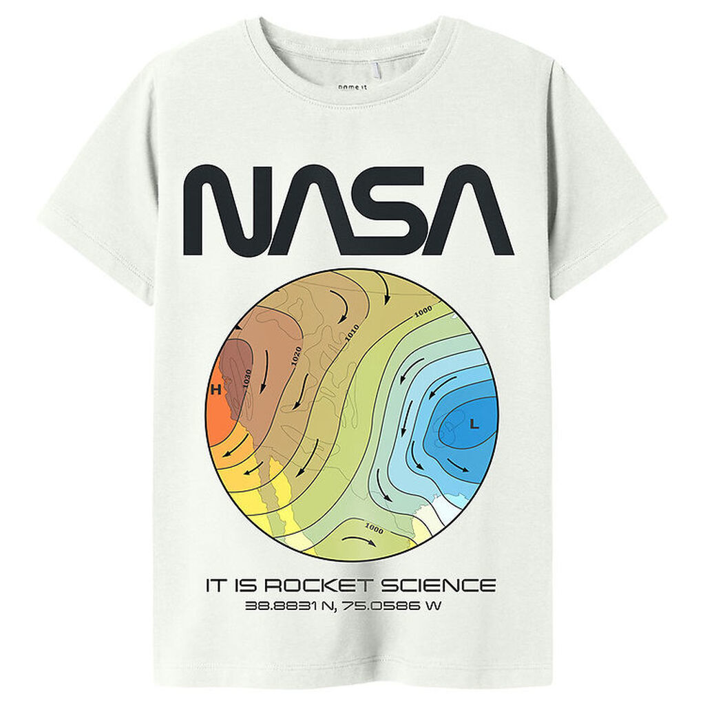 Name It T-shirt - NkmDade Nasa - Bright White