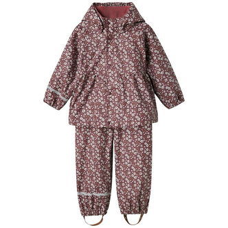 Name It Regntøj m. Seler - NmfDry10 - Fig m. Blomster