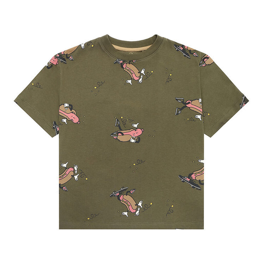 The New T-shirt - TnLex - Ivy Green Hot Dog AOP