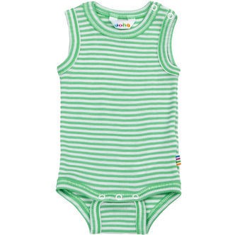 Joha Body u/æ - Rib - Uld/Silke - Off White/Grøn