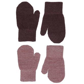 CeLaVi Luffer - Uld/Polyester - 2-pak - Rose Brown m. Glimmer