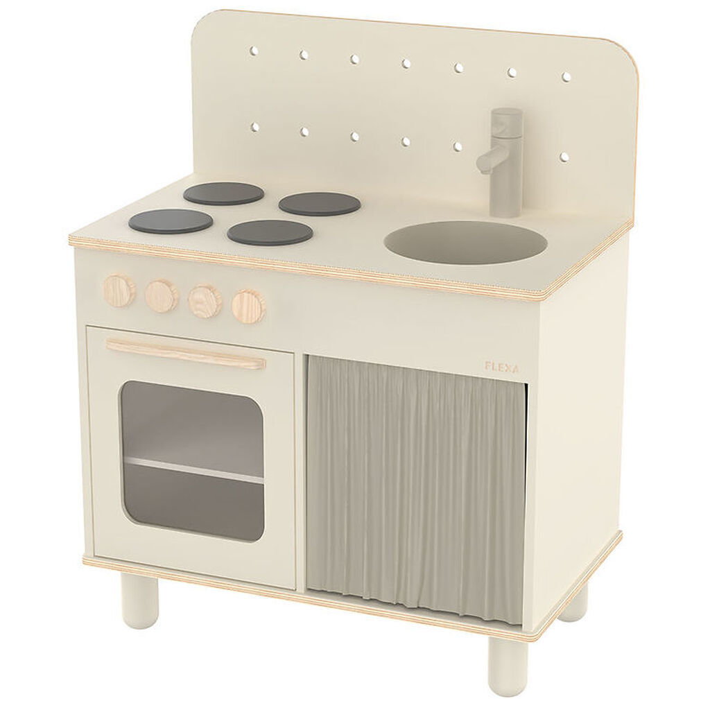Flexa Play Legekøkken - Træ - Creme
