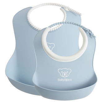 BabyBjörn Hagesmæk - 2-pak - Pastelblå