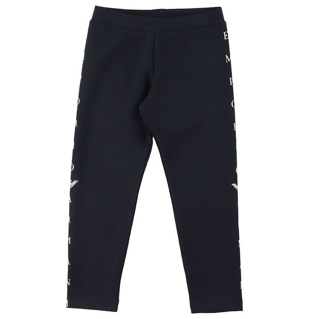 Emporio Armani Leggings - Sort m. Hvid