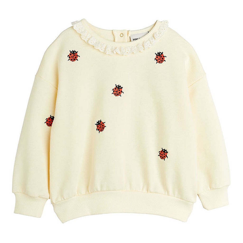 Mini Rodini Sweatshirt - Ladybugs - Off White