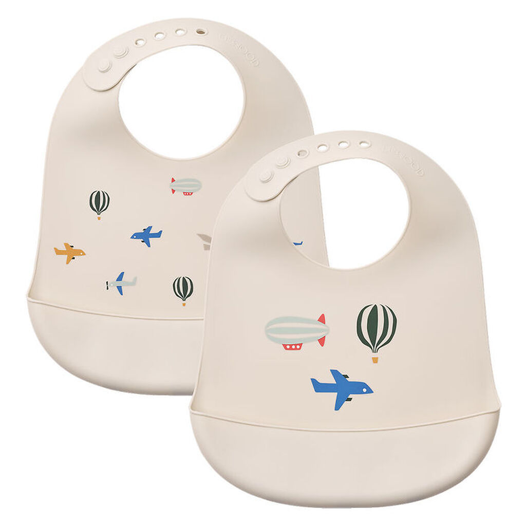 Liewood Hagesmække - Silikone - 2-pak - Tilda - Aviator/Ecru