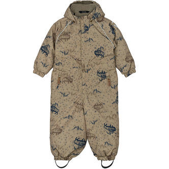 Mikk-Line Flyverdragt - Forrest - Coriander m. Print