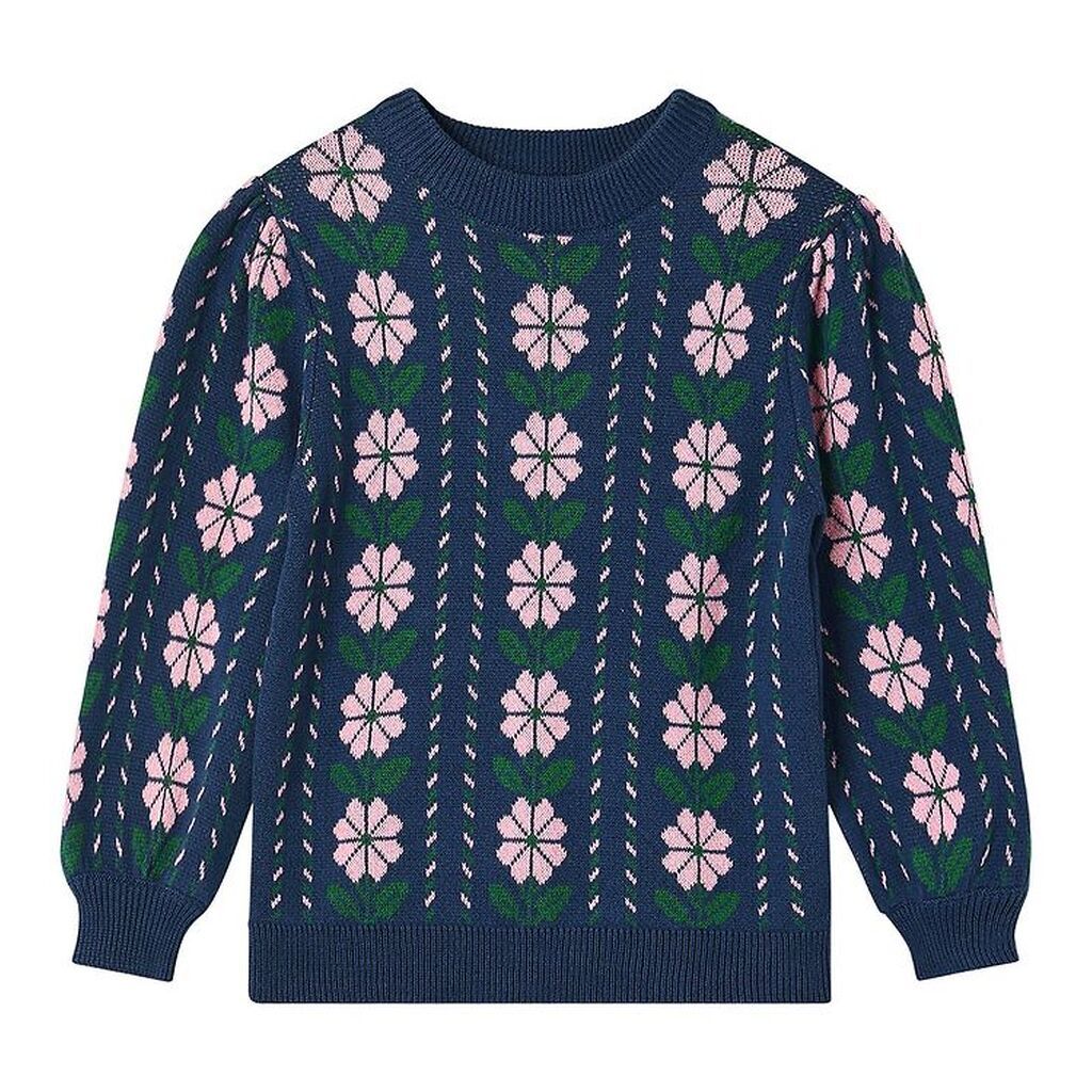 Fliink Bluse - Strik - Garden - Insignia Blue