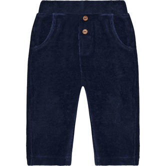 Hust and Claire Fløjlsbukser - HCGordon Ottoman - More Navy