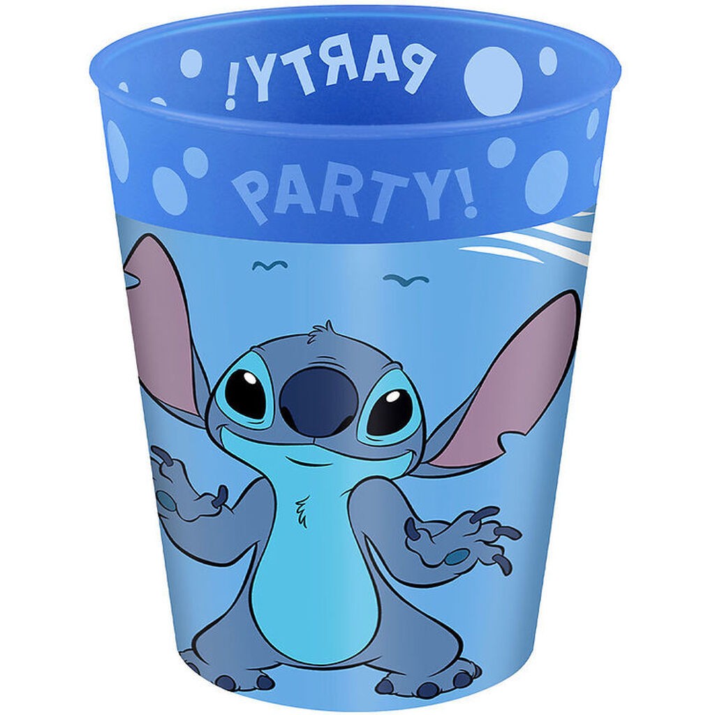 Decorata Party Plastikkopper - 4-pak - 250ml - Stitch & Angel