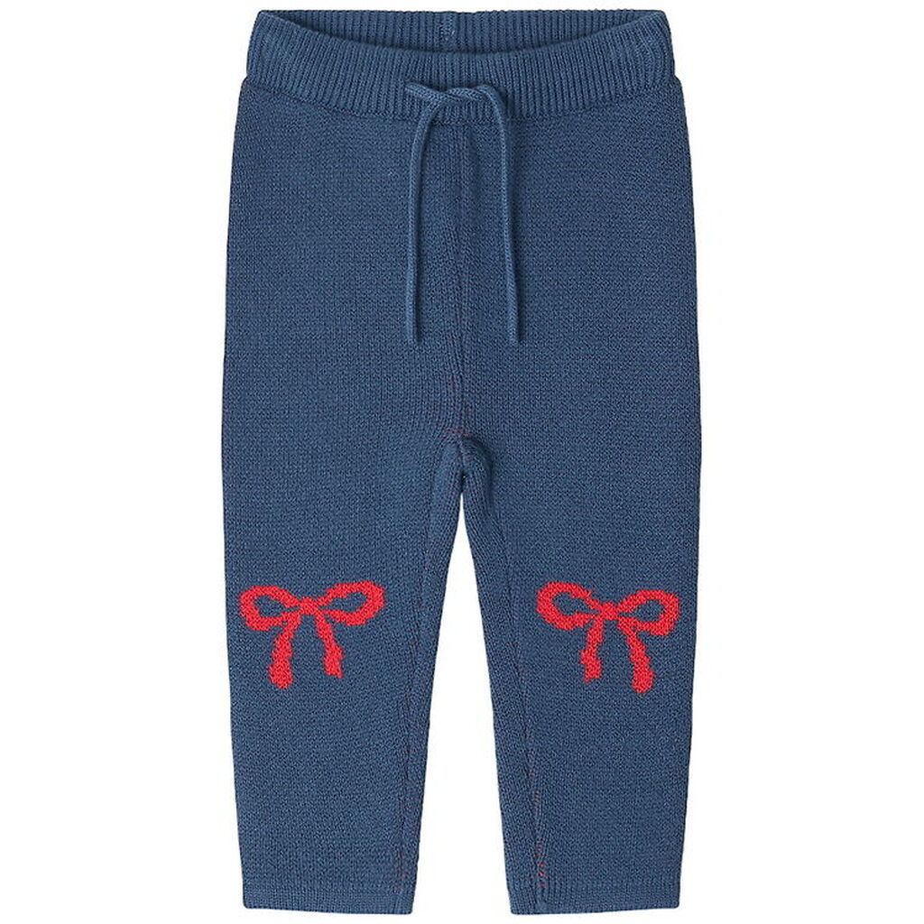 That's Mine Bukser - Strik - Norma - Key Blue/Rød Sløjfe