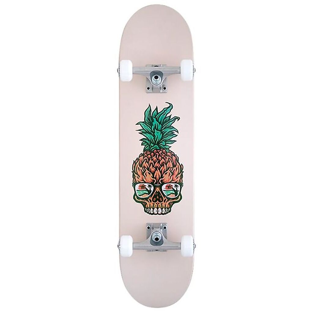 SkatenHagen Skateboard - 7.25" - Pineapple Skull