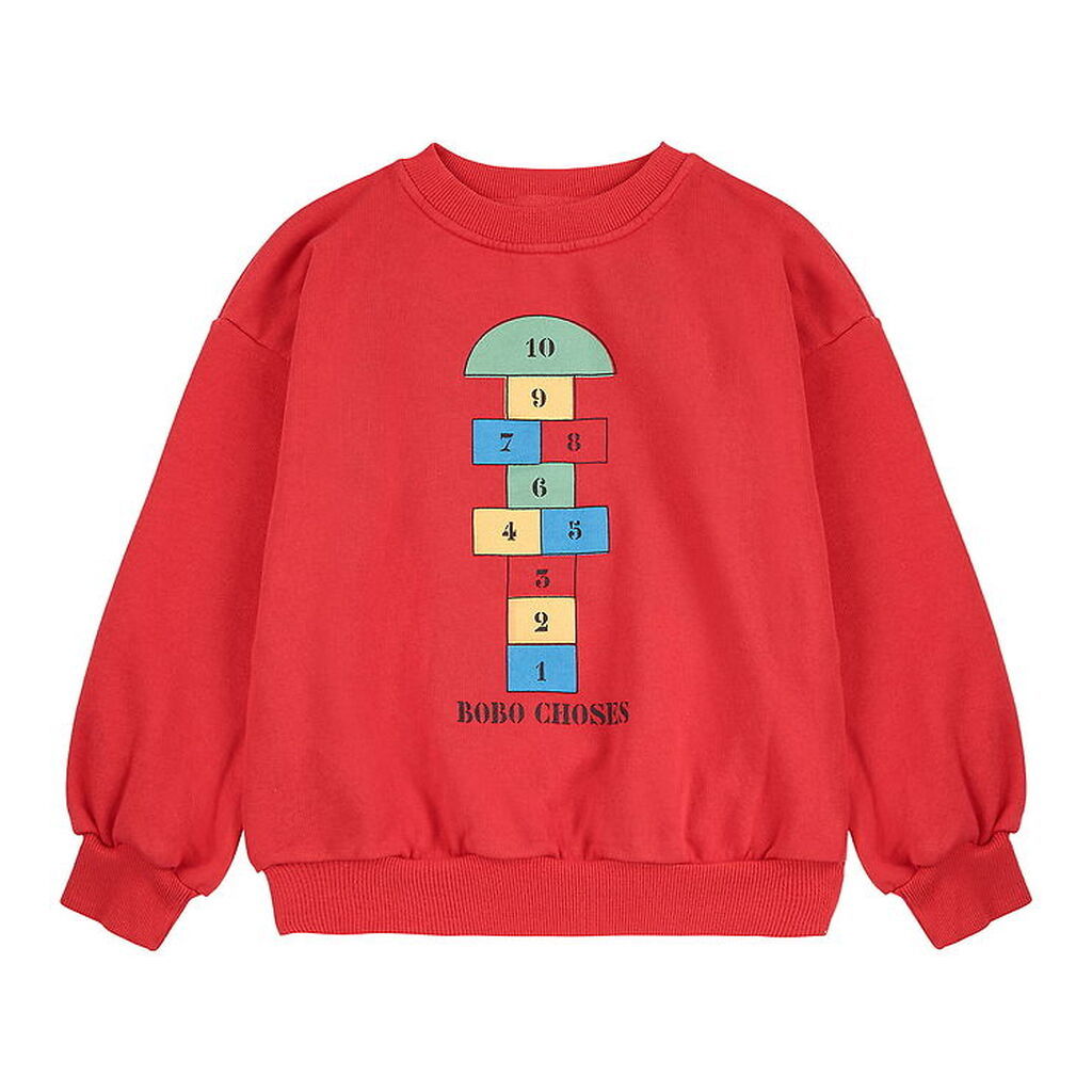 Bobo Choses Sweatshirt - Hopscotch - Rød
