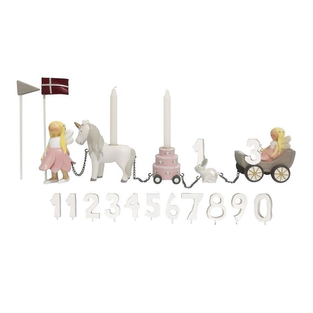 Kids by Friis Fødselsdagstog - 45 cm - Blomsterfeer