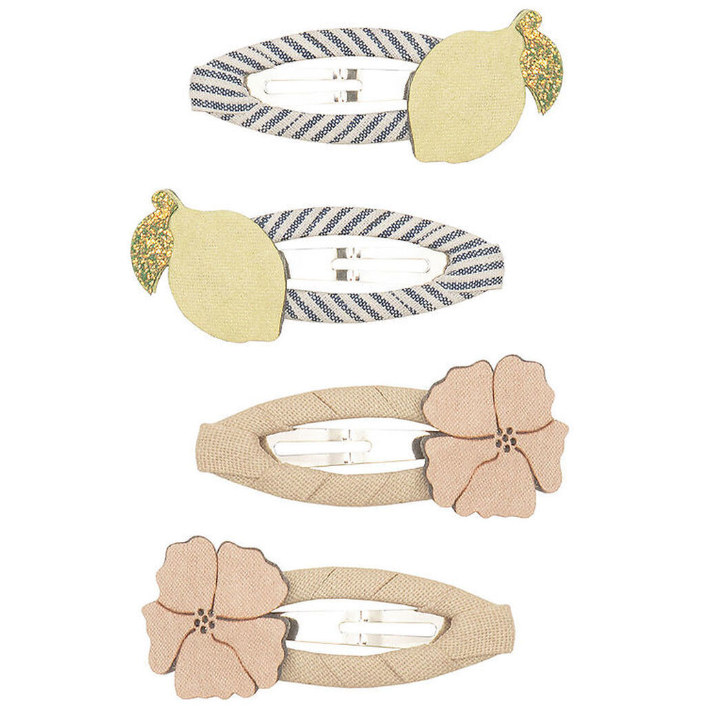 Mimi & Lula Hårspænder - 4-pak - 5 cm - Lemon Blossom Amalfi