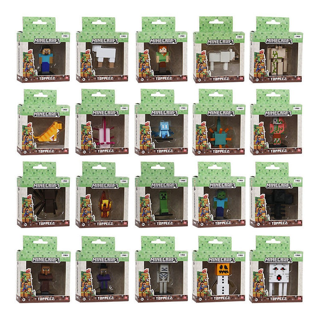 Minecraft Figur - 3D - Assorteret