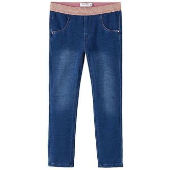 Name It Leggings - Noos - NmfSalli - Dark Blue Denim/Gold Rose