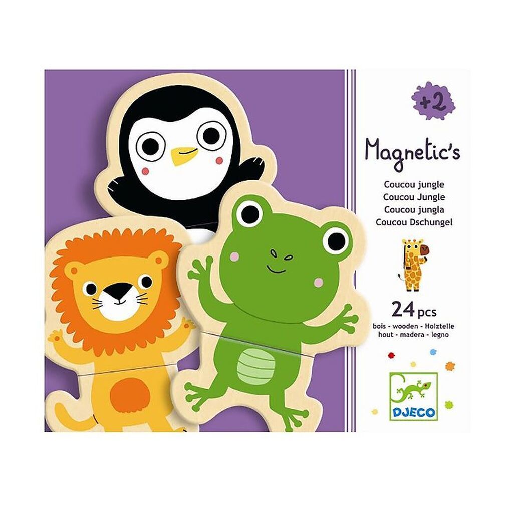 Djeco Magneter - 24 stk. - Træ - Coucou
