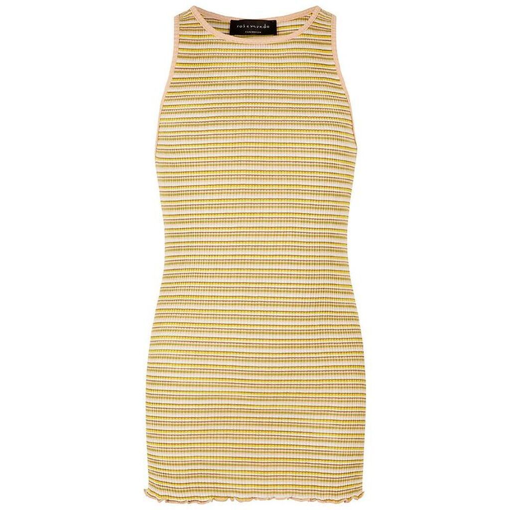 Rosemunde Tanktop - Silke/Bomuld - Rose Multi Stripe