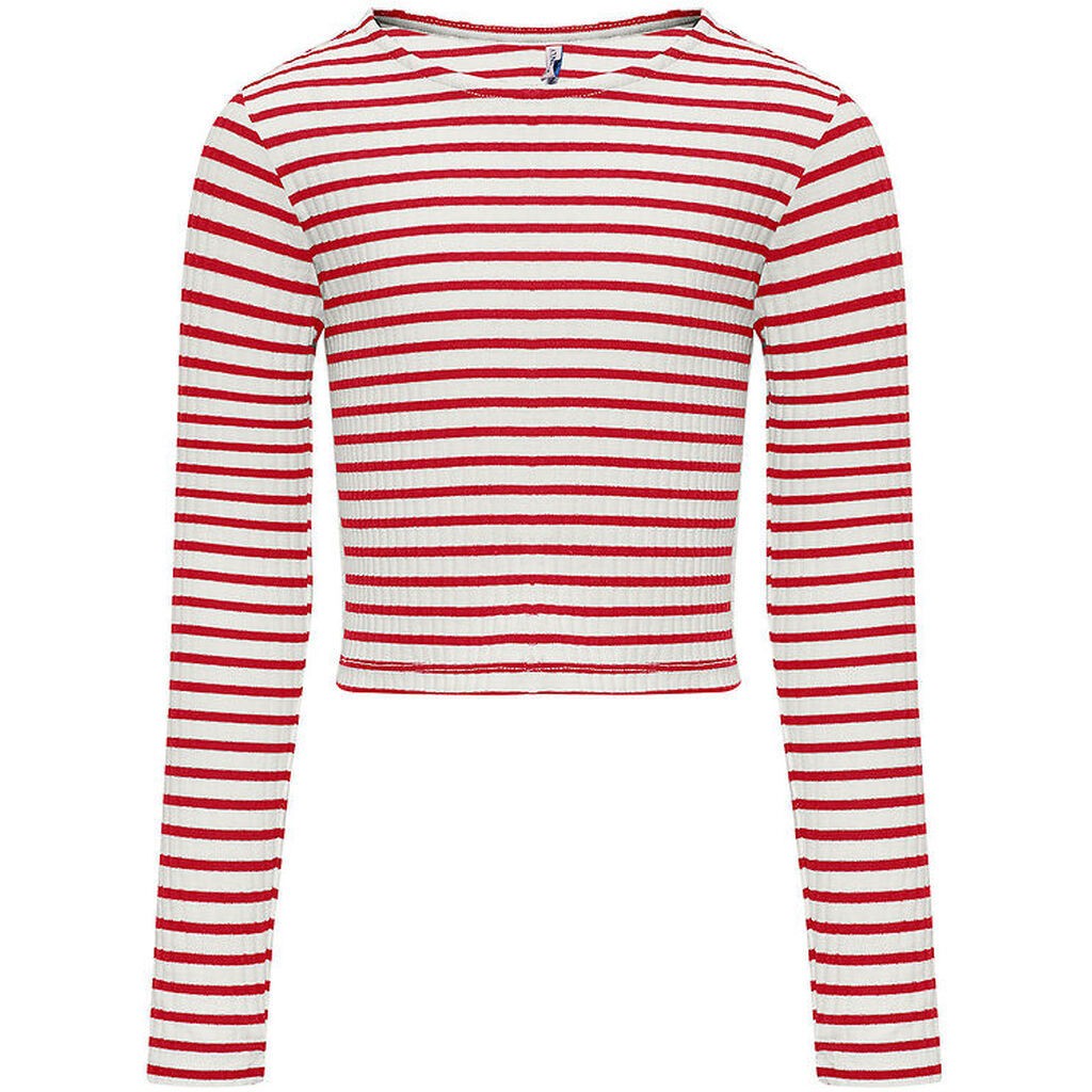 Kids Only Bluse - KogNella - Cloud Dancer/Horizontal Equestian R