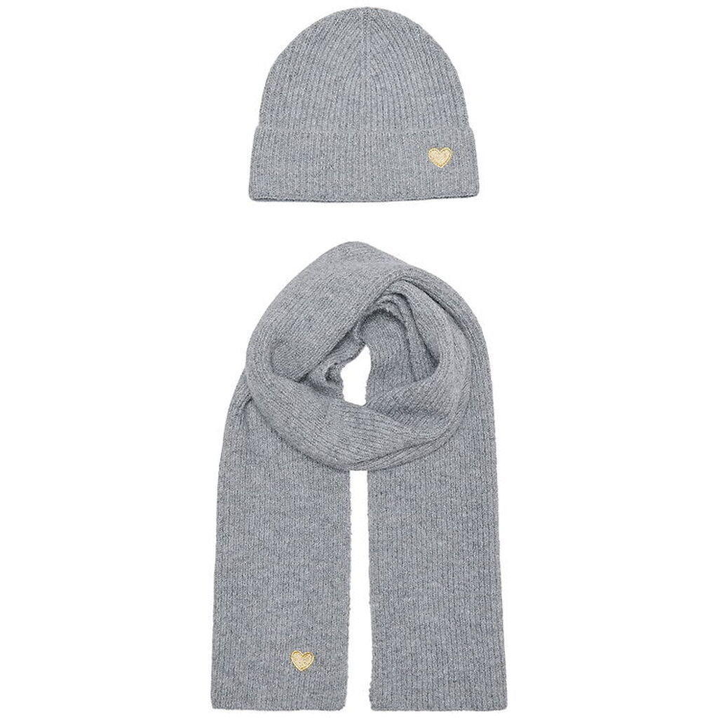 Kids Only Hue og Tørklæde - Strik - KogAvery - Light Grey Melang