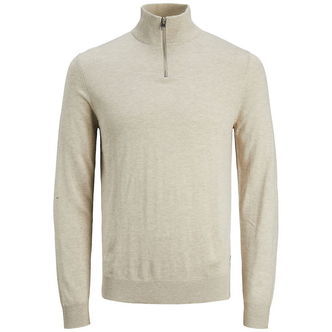 Jack & Jones Bluse - Strik - Noos - JjeEmil - Oatmeal/Melange